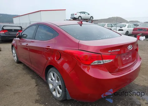 2013 Hyundai Elantra Limited from USA, damaged, VIN 5NPDH4AE4DH420963